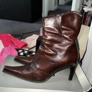 Aldo Brown Heeled Boots